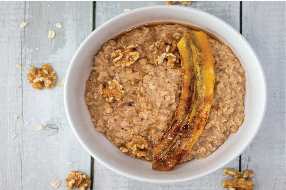 Caramelized Banana & Walnut Porridge