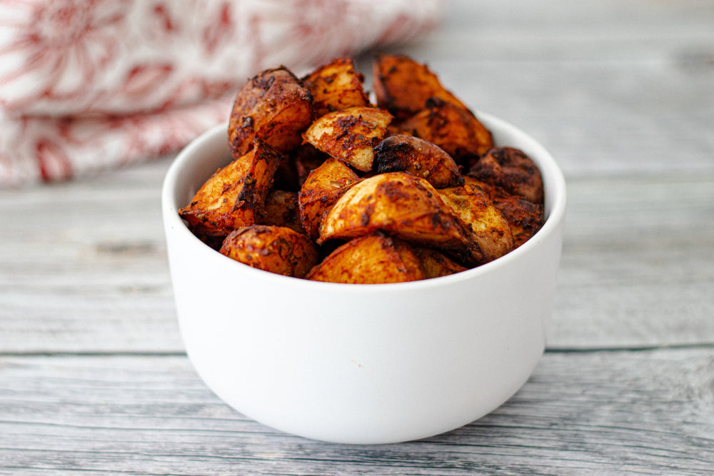 Harissa Roasted Baby Potatoes