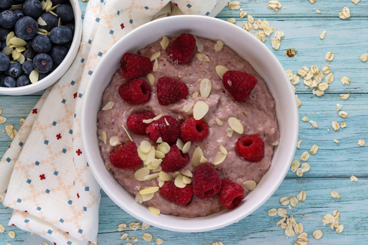 Raspberry & Vanilla Protein Porridge