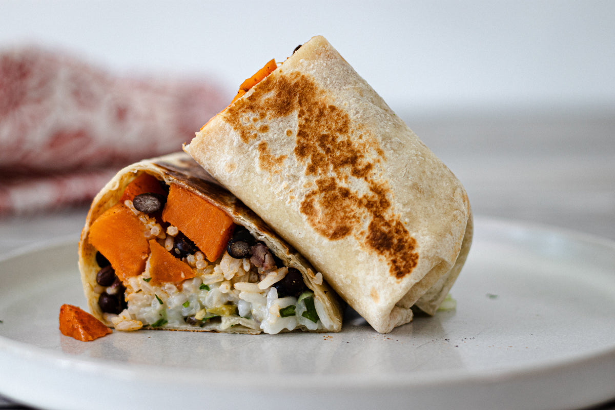 Sweet Potato and Black Bean Burritos