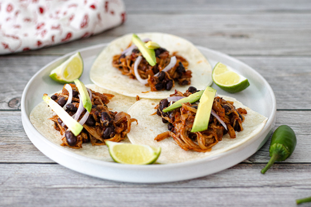 Zesty Mushroom and Black Bean Tacos